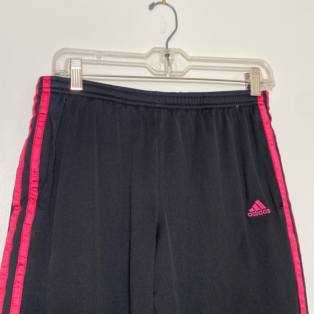 Cute Pink and Black Adidas Sweatpants
